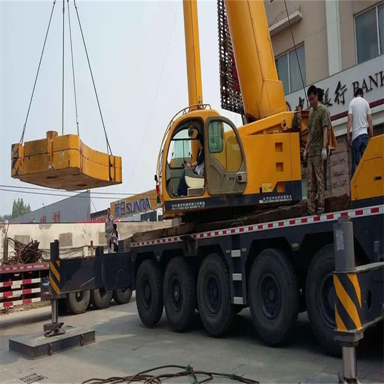 涞水县当地吊车出租|机器吊装|75吨|工厂搬迁服务